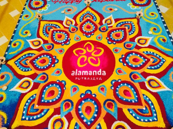 Deepavali Kolam Decoration at Alamanda Putrajaya (1)