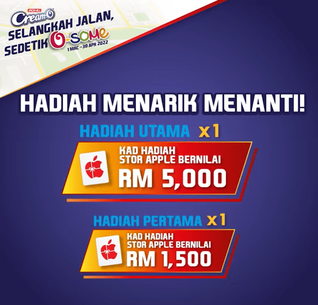 Hadiah Kempen JACK ‘n JILL Cream-O Selangkah Jalan, Sedetik O-some