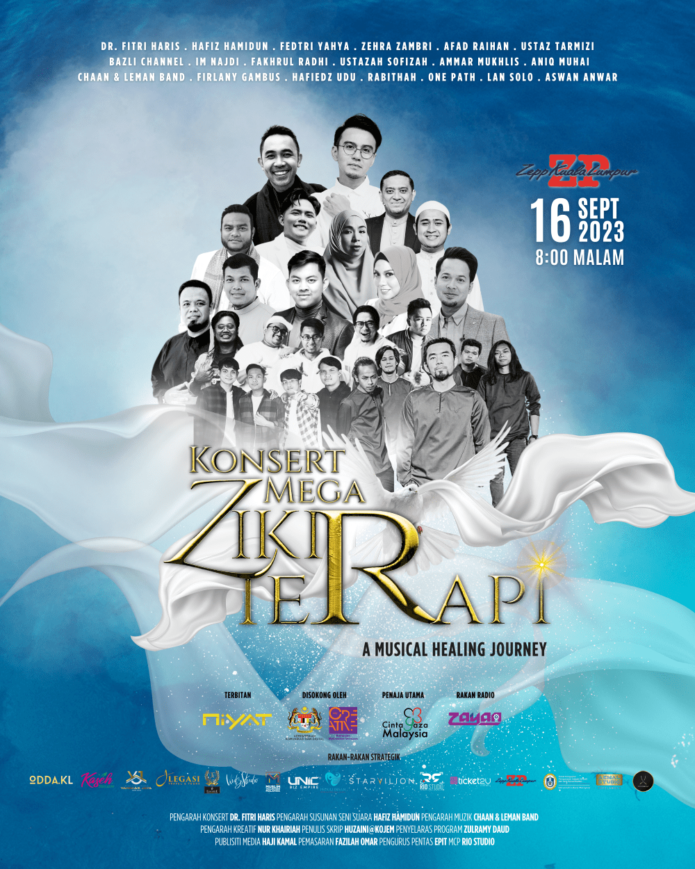 ALUNAN ZIKIR BAKAL BERGEMA DI ZEPP KL SEMPENA KONSERT MEGA ZIKIR TERAPI