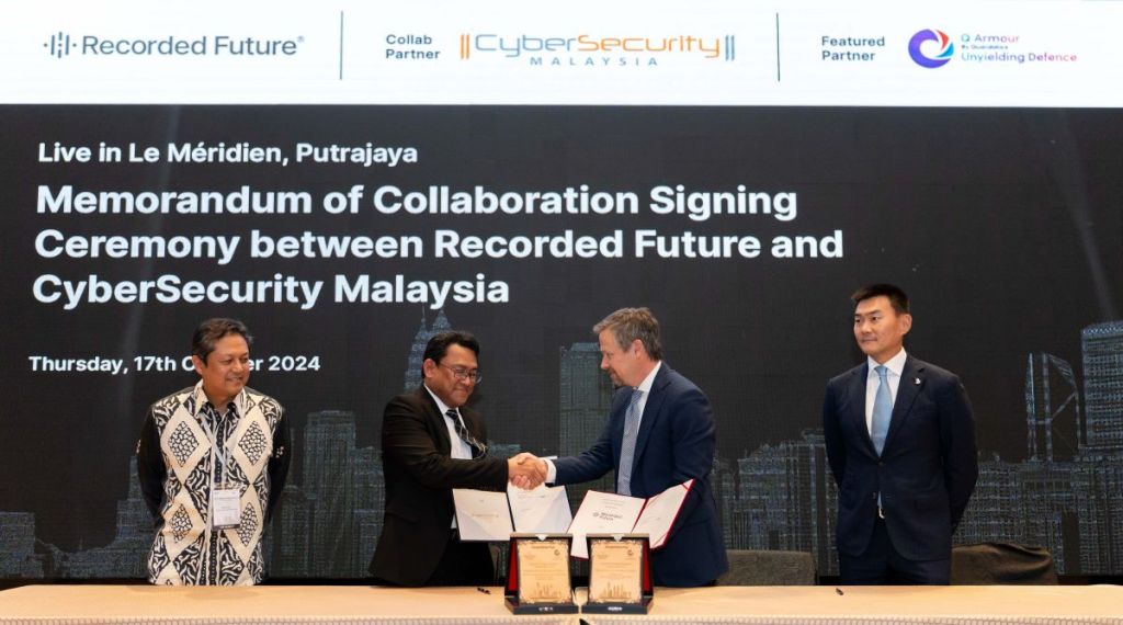 RECORDED FUTURE & CYBERSECURITY MALAYSIA BEKERJASAMA PERANGI ANCAMAN&nbsp;SIBER