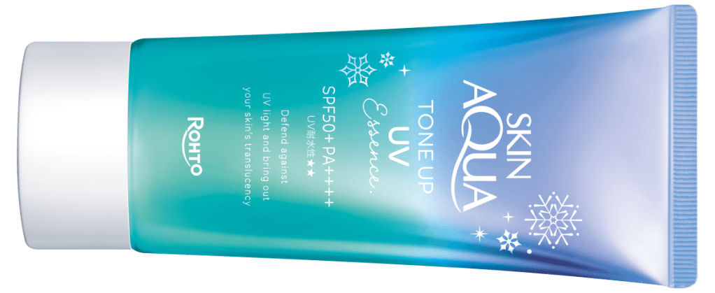 WAJAH LEBIH SEGAR & BERSERI TANPA FILTER DENGAN SUNPLAY TONE-UP UV ESSENCE&nbsp;(BIRU)